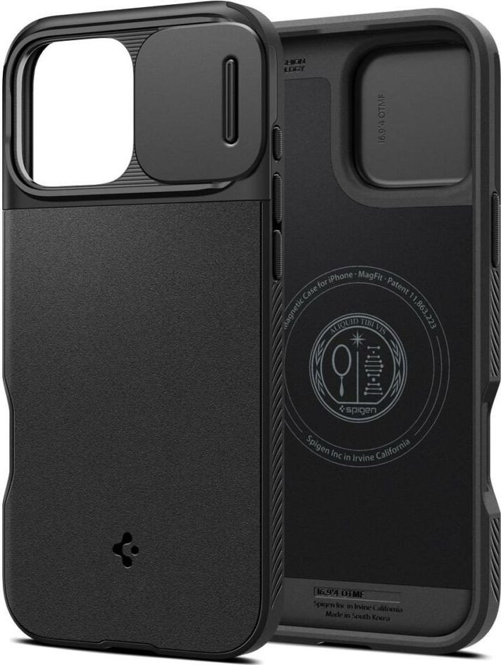 Чехол для телефона Spigen Optik Armor Mag Magsafe для iPhone 16 Pro Black