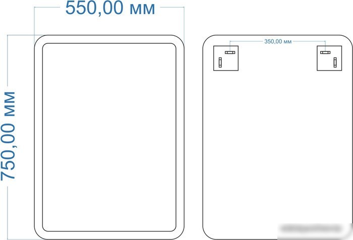 Mixline Зеркало Неро 550052