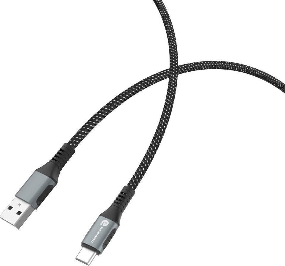 Кабель Atomic 30.394 USB Type-A - USB Type-C (1.2 м, черный)