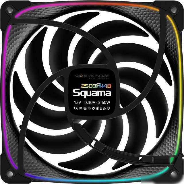 Комплект вентиляторов для корпуса Geometric Future Squama 2503R-14 Triple Pack (черный)