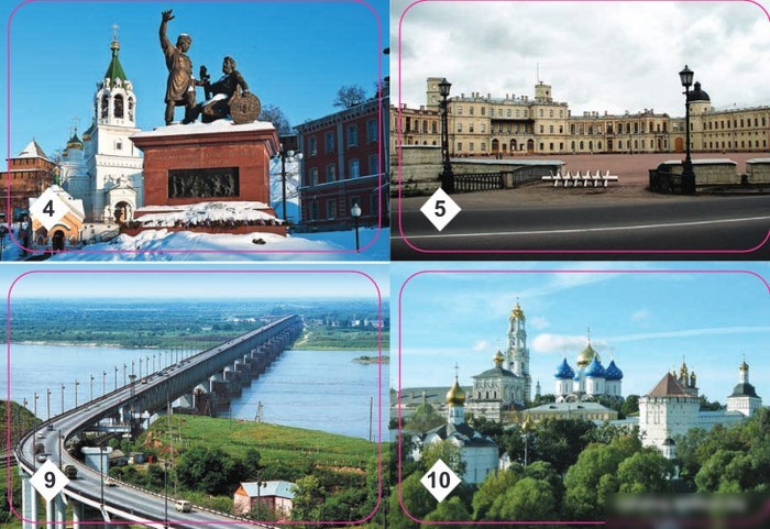 Настольная игра Бэмби Мемо - Достопримечательности России