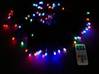 Светодиодная гирлянда ULED Стринг-лайт ULED-SL-100-24V-(B-ESR-RGB)
