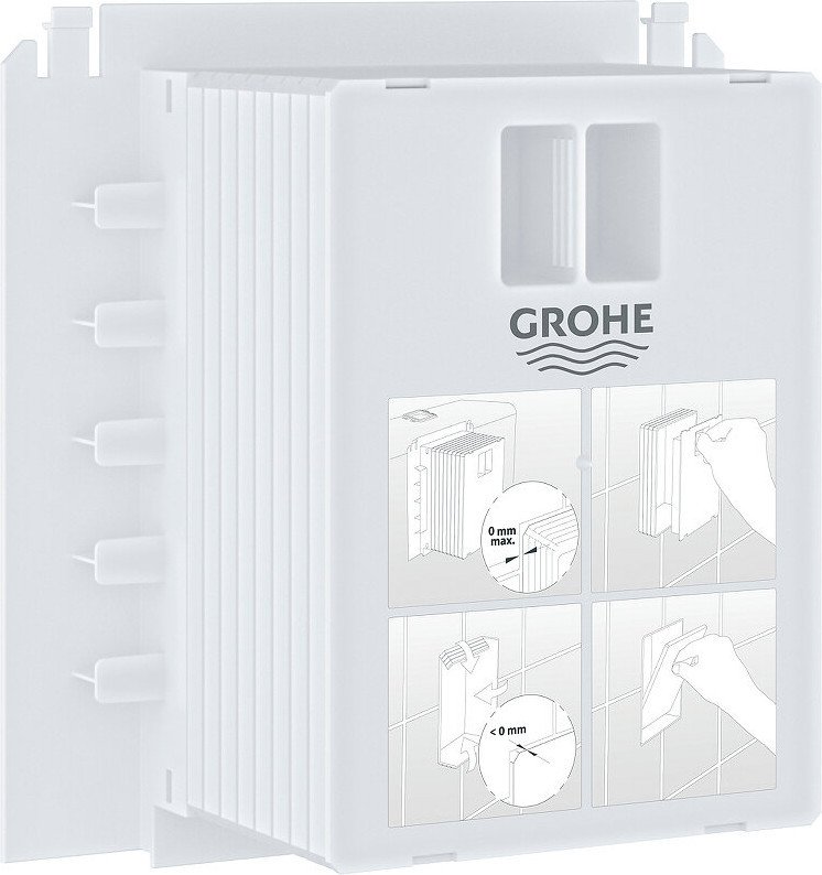 Унитаз подвесной Grossman GR-4411BMSQ + GROHE Rapid SL 39504000 (с кнопкой)