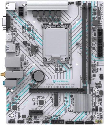 Материнская плата Maxsun B760M Gaming WiFi Ice