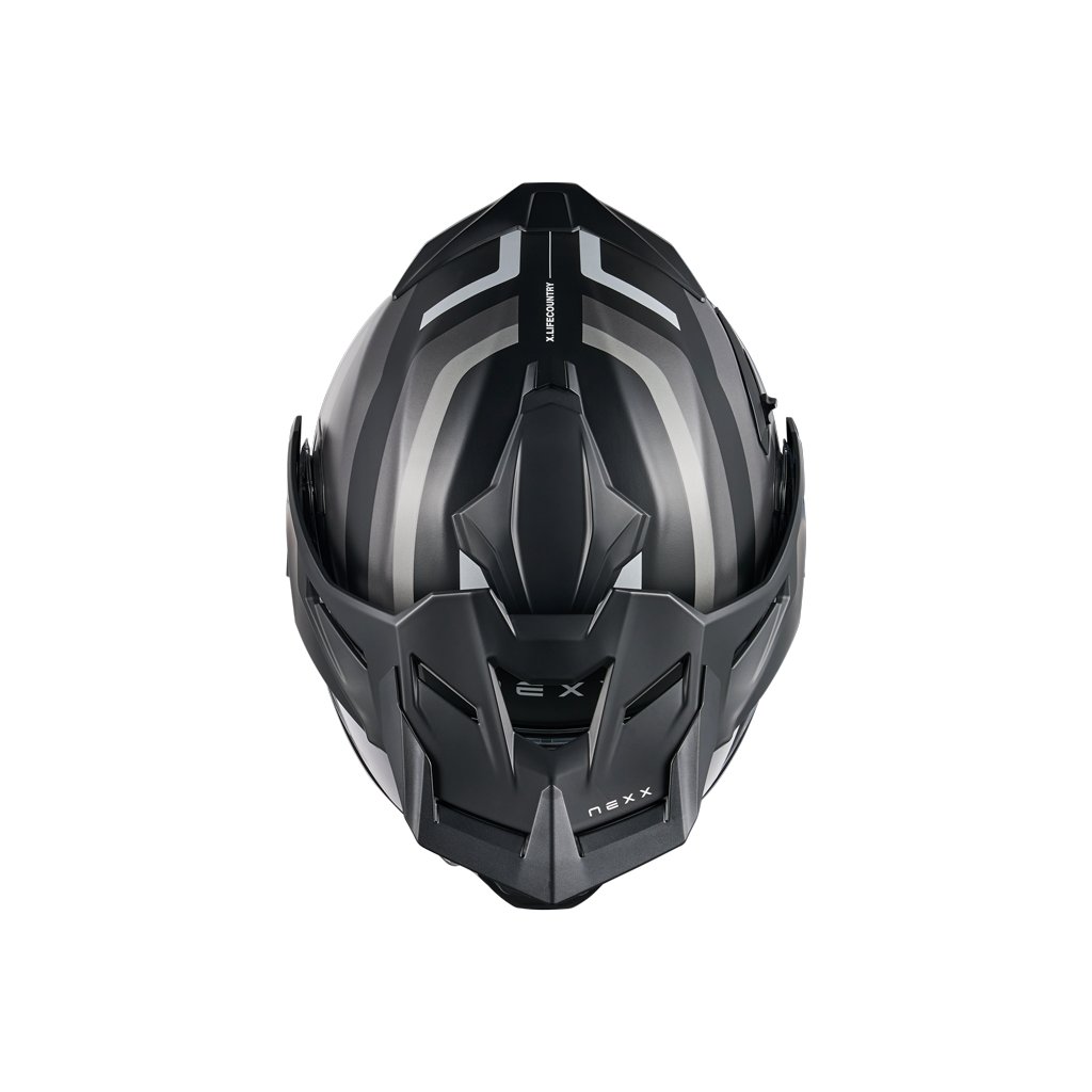 Мотошлем Nexx Helmets X.LFC Westbound (M, черный/серый)