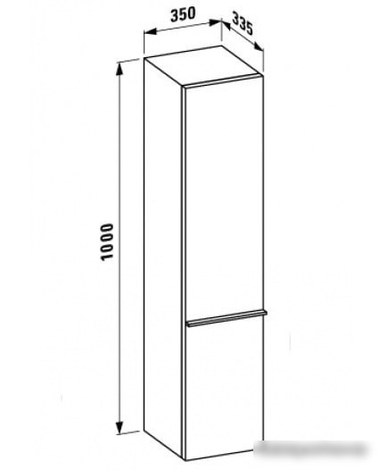 Laufen Шкаф-пенал Pro 4831120954231