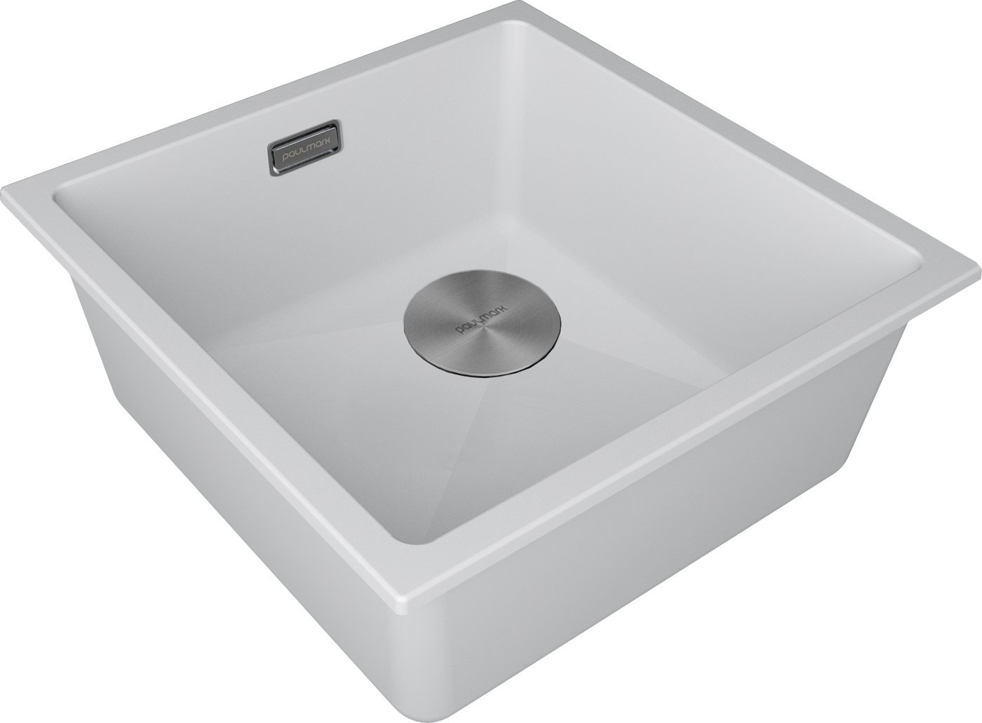 Кухонная мойка Paulmark IT-Granit Lumi 45 Uni-Skew LU45SK-WH