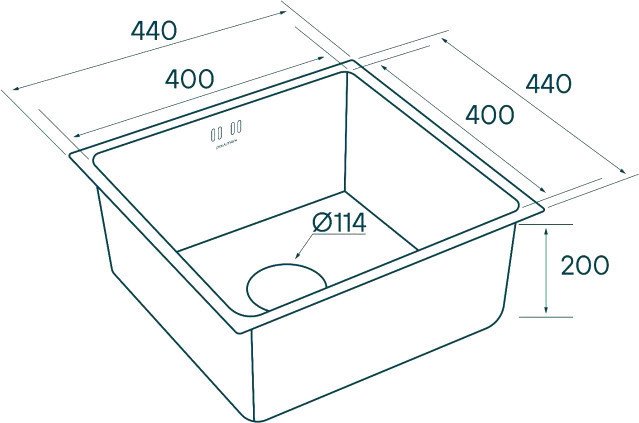 Кухонная мойка Paulmark Lassan PM304444-GM