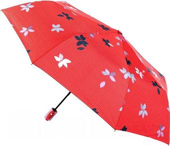 Складной зонт RST Umbrella Цветы 3202A (красный)