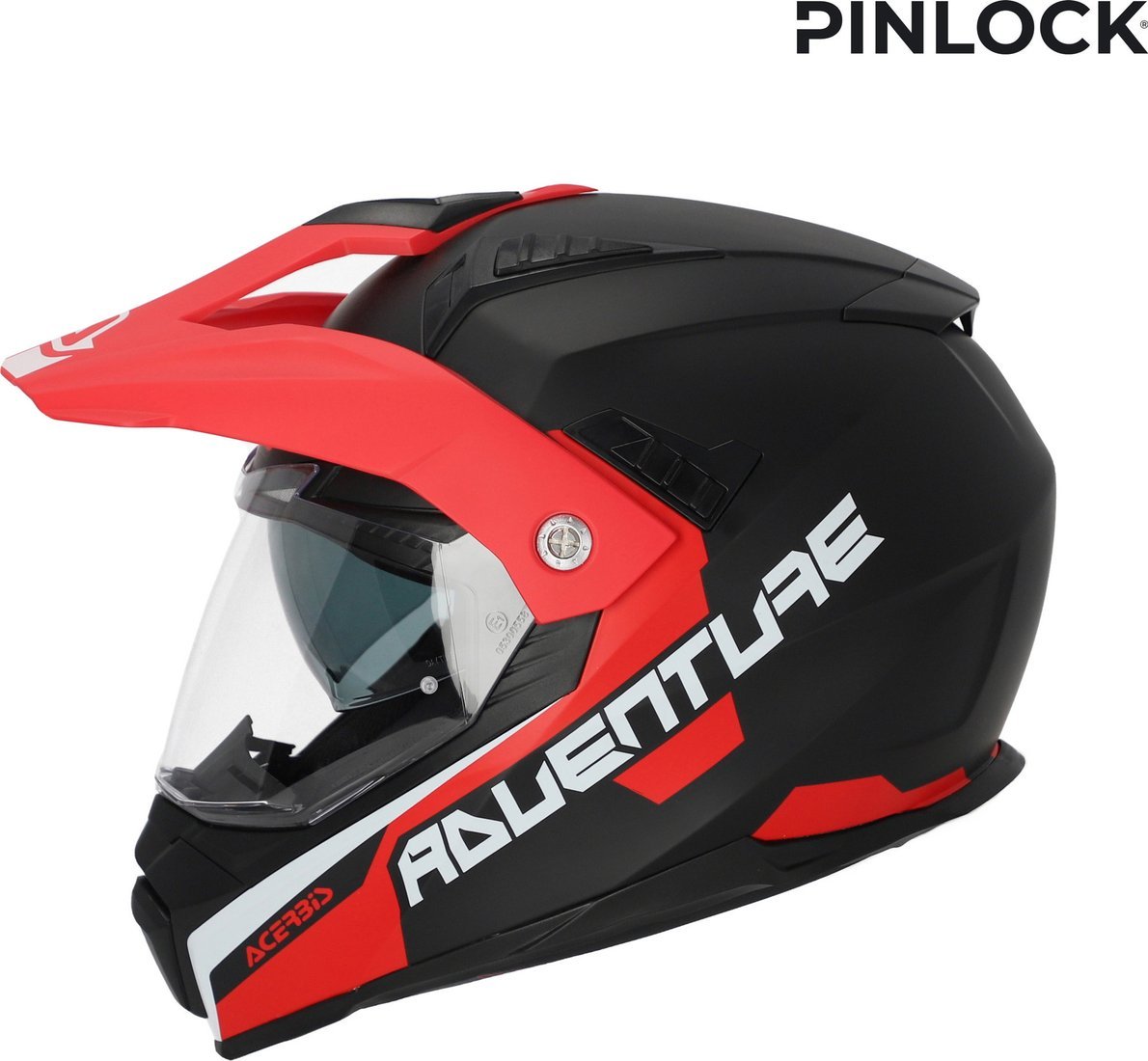 Мотошлем Acerbis Flip FS-606 22-06 0025107.295.061 (XS, серый/красный)