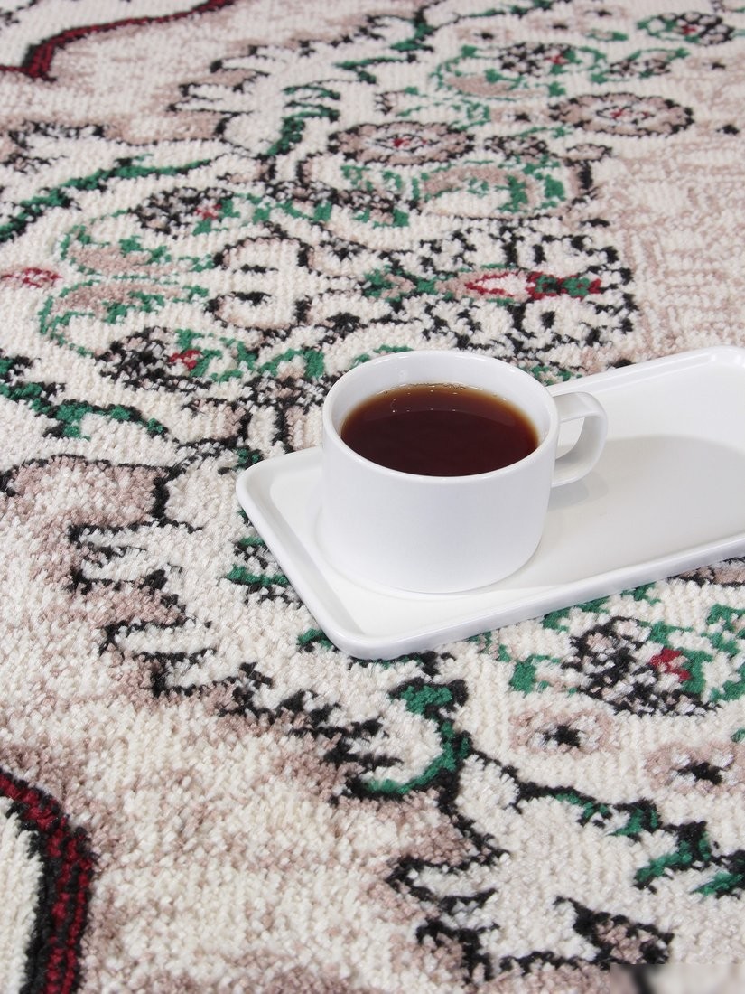 Ковер для жилой комнаты Merinos Darga F670-STAN-CREAM-RED (2x5)