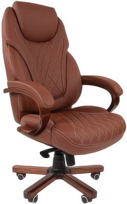 Кресло CHAIRMAN 406 (экопремиум, коричневый)