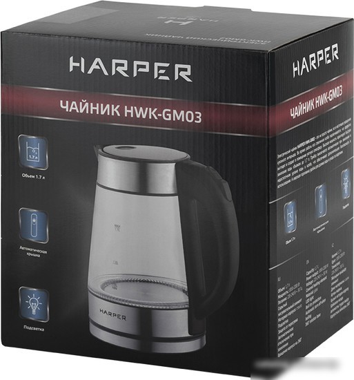Электрический чайник Harper HWK-GM03
