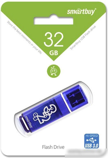 USB Flash Smart Buy Glossy Dark Blue 32GB [SB32GBGS-DB]