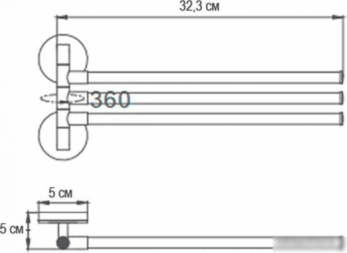 Держатель для полотенца Ekko E1913
