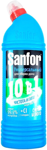 Средство для керамической плитки Sanfor Universal 10 в 1 Морской Бриз 1 л
