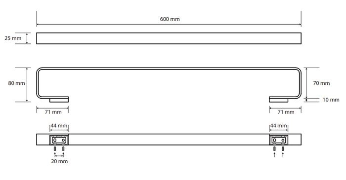 Держатель для полотенца Bemeta Solo 139104282