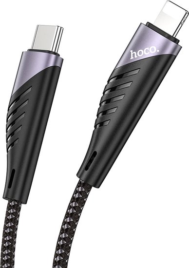 Кабель Hoco U95 Freeway PD USB Type-C - Lightning (1.2 м, черный)