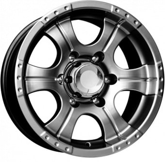 Литые диски K&K Байконур 15x7" 6x139.7мм DIA 108.5мм ET -5мм Дарк платинум