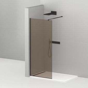 Душевая стенка Cezares LIBERTA-L-1-120-BR-NERO