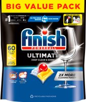 Капсулы для посудомоечной машины Finish Powerball Ultimate All In 1 Лимон (60 шт)
