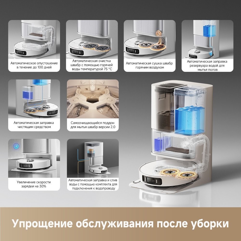 Робот-пылесос Dreame Robot Vacuum L40 Ultra AE White RLL77SE (евровилка, белый)
