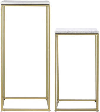 Журнальный столик Bergenson Bjorn Mayen Gold BB0000395 (белый/золото)