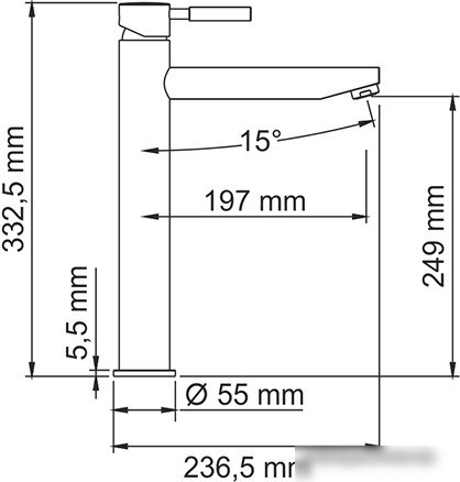 Смеситель Wasserkraft Main 4103H
