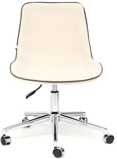 Кресло TetChair Style (флок, молочный)