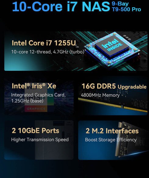 Сетевой накопитель TerraMaster T9-500 Pro