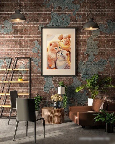Картина по номерам PaintLine Пара котят 2037679778686