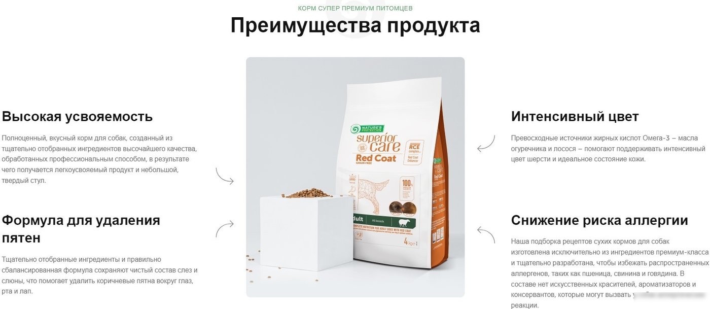 Сухой корм для собак Nature's Protection SC Red Coat Grain Free Lamb NPSC47237 10 кг