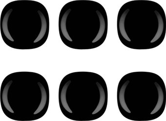 Набор тарелок Luminarc Carine Black L9816-ECOM (6шт)