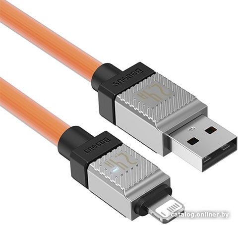 Кабель Baseus CoolPlay Series Fast Charging Data Cable 2.4A USB Type-A - Lightning (2 м, оранжевый)