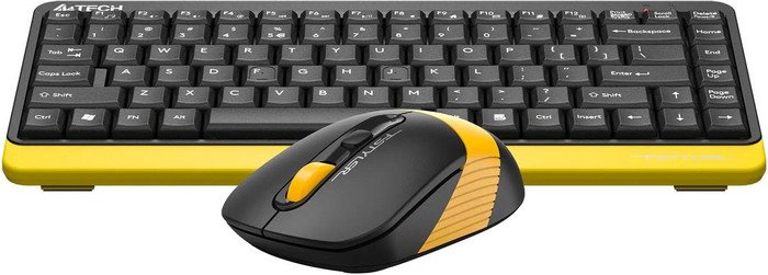 Офисный набор A4Tech Fstyler FG1110 (черный/желтый)