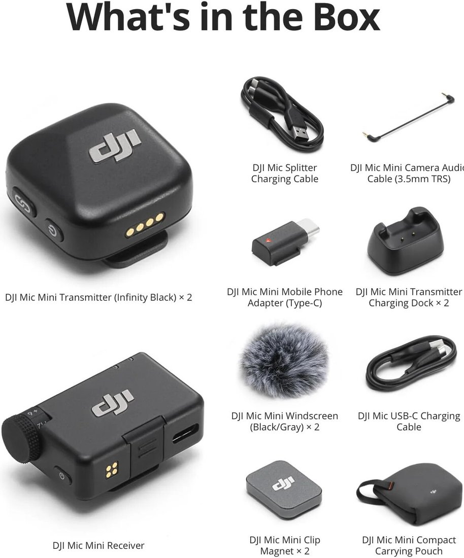 Радиосистема DJI Mic Mini (2TX + 1RX)