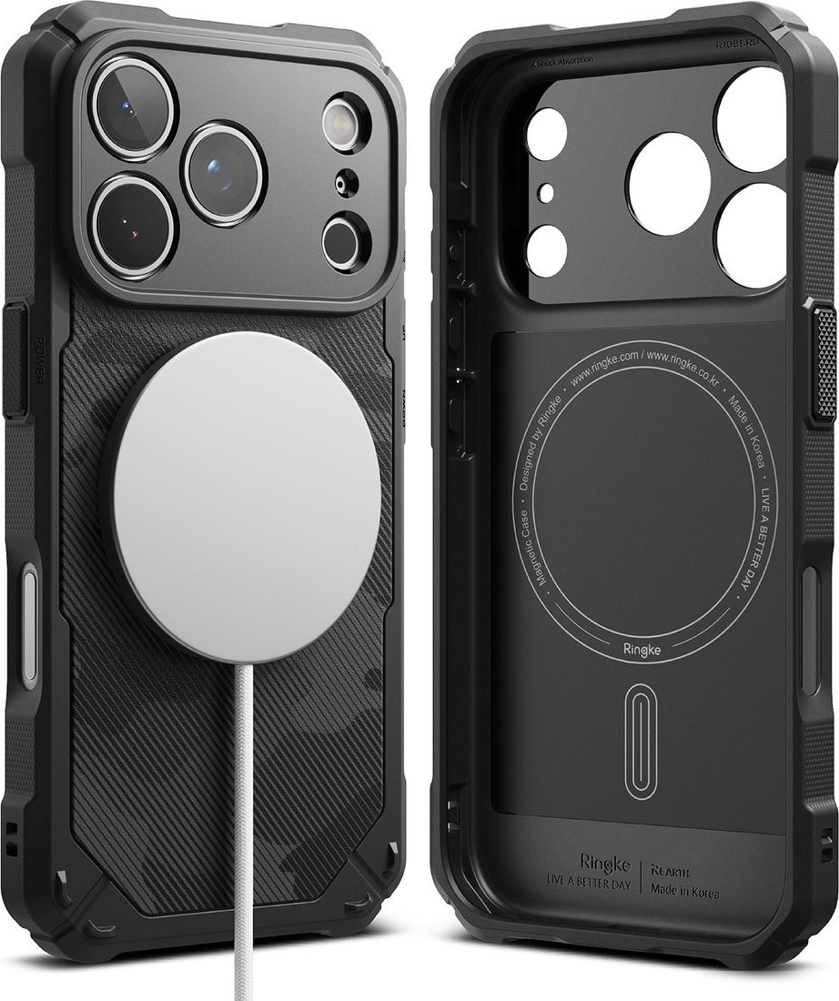 Чехол для телефона Ringke Rugged Gear Magnetic для iPhone 17 Pro (Camo Black)