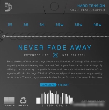 Струны для гитары D'Addario XTC46FF