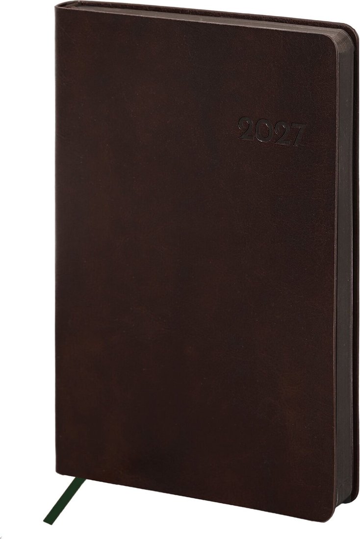 Ежедневник BRAUBERG Flexi 2027 118222 (темно-коричневый)