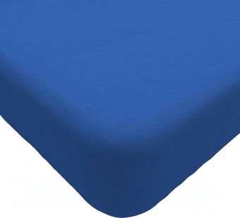 Постельное белье Luxsonia Трикотаж на резинке 180x200 Мр0010-20 (синий)