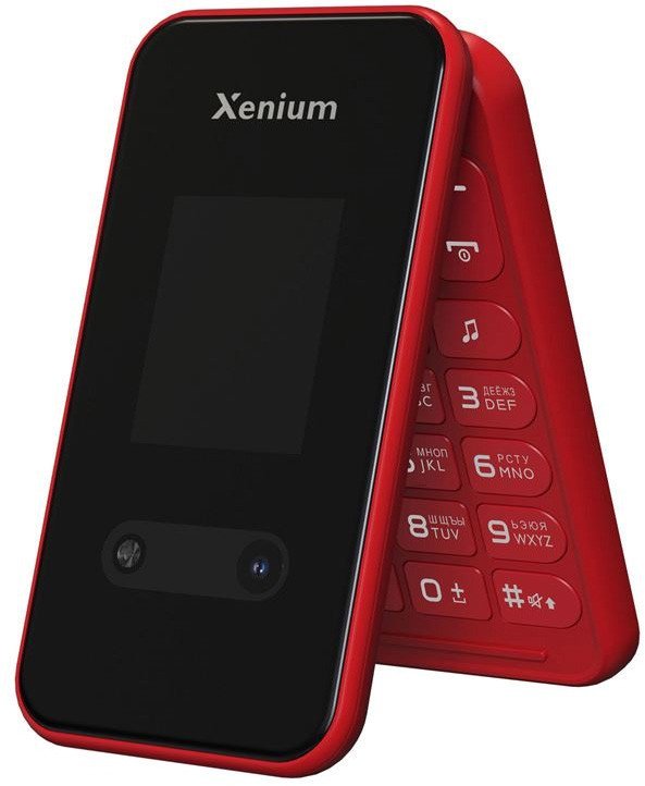 Кнопочный телефон Xenium X680 (красный)