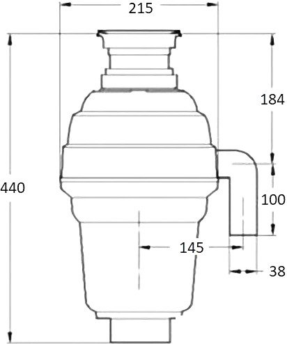 Измельчитель пищевых отходов Bone Crusher BC 1000