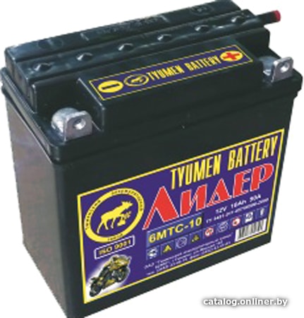 Мотоциклетный аккумулятор Tyumen Battery Лидер 3МТС-10 (10 А·ч) Мотоциклетный аккумулятор Tyumen Battery Лидер 3МТС-10 (10 А·ч)