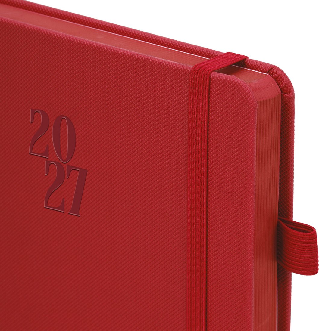Ежедневник BRAUBERG Plain 2027 118036 (красный)