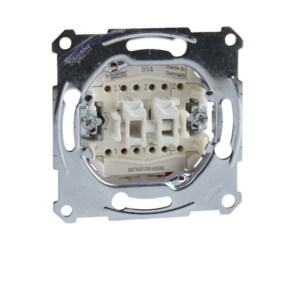 Выключатель проходной Schneider Electric Merten MTN3126-0000