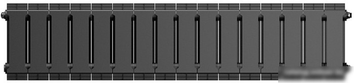 Биметаллический радиатор Royal Thermo PianoForte 200 Noir Sable (16 секций)