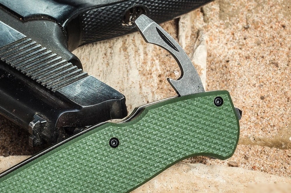 Складной нож Kizlyar Supreme Ute 440C BlackWash Green
