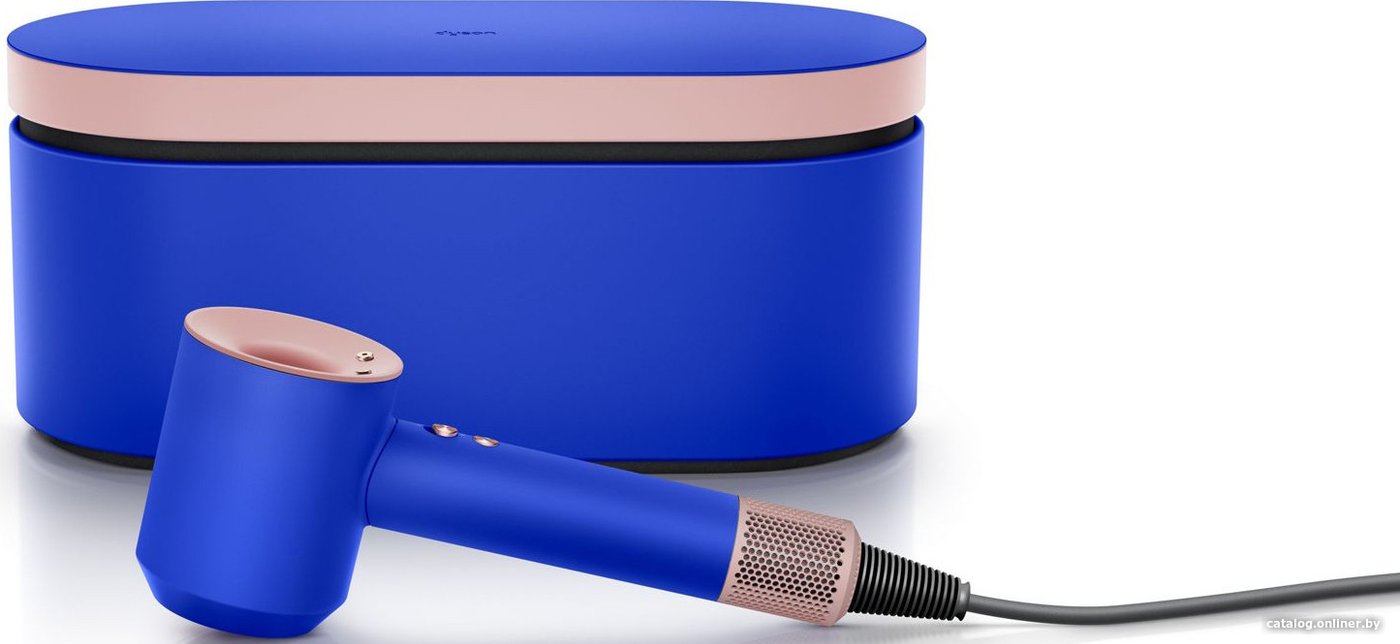 Фен Dyson HD15 Supersonic (с переходником на евровилку, синие румяна)