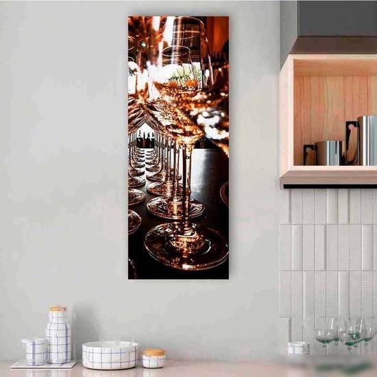 Картина на стекле Stamprint Бокалы КТ045 (80x30)