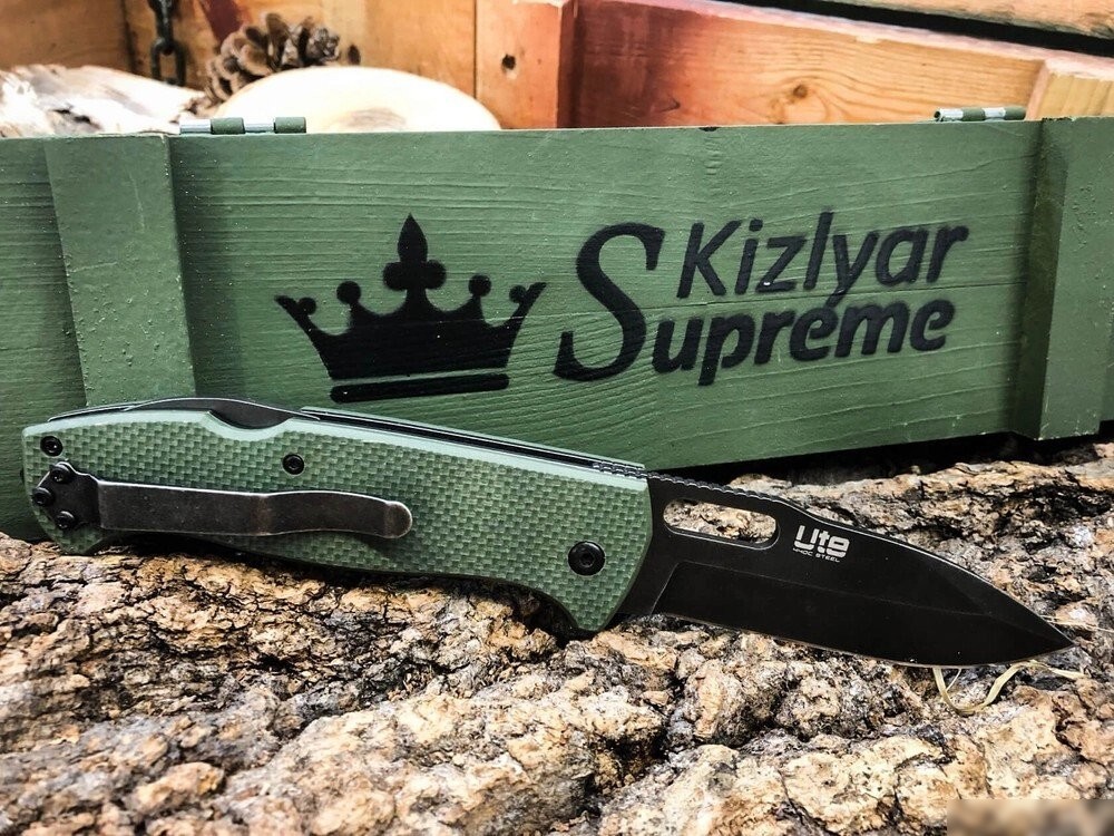 Складной нож Kizlyar Supreme Ute 440C BlackWash Green